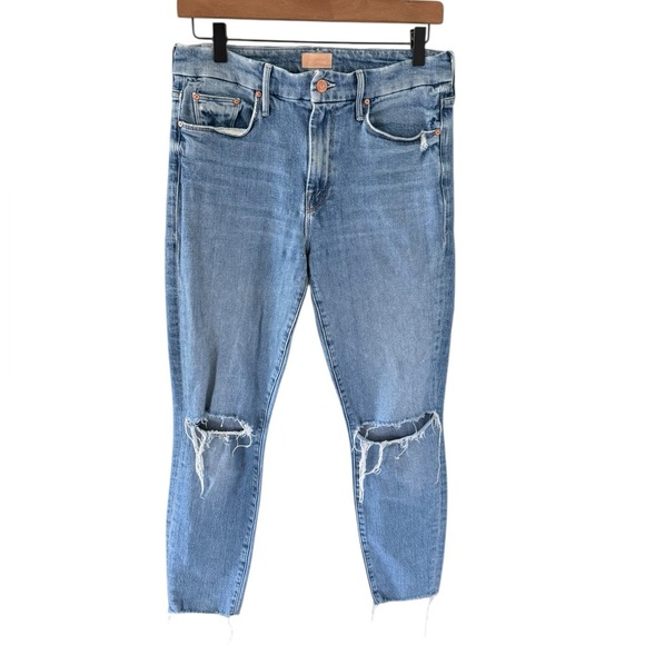 MOTHER The Looker Ankle Fray in Not Cut & Pasted - Picture 2 of 9